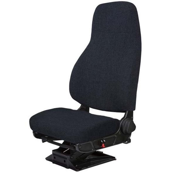 Black Forever Cloth Ensign Air High Back Driver Seat Low Base W/ Back Cycler & W/O Arm Rests & Back Cycler