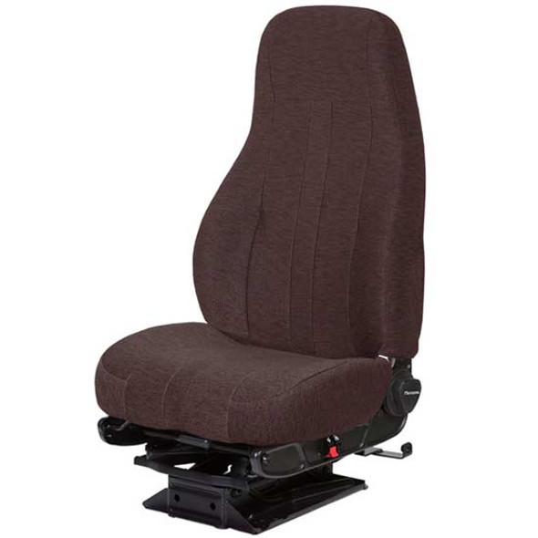 Chocolate Brown Mordura Cloth Captain Lo Air High Back Seat Low Base W/ Back Cycler, Air Lumbar Support, & W/O Arm Rests & Back Cycler