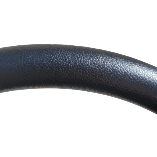 18 Inch Black Vinyl Half Wrap Steering Wheel Cover