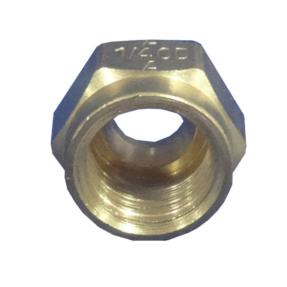 Brass 1/4 Inch Comp Nut