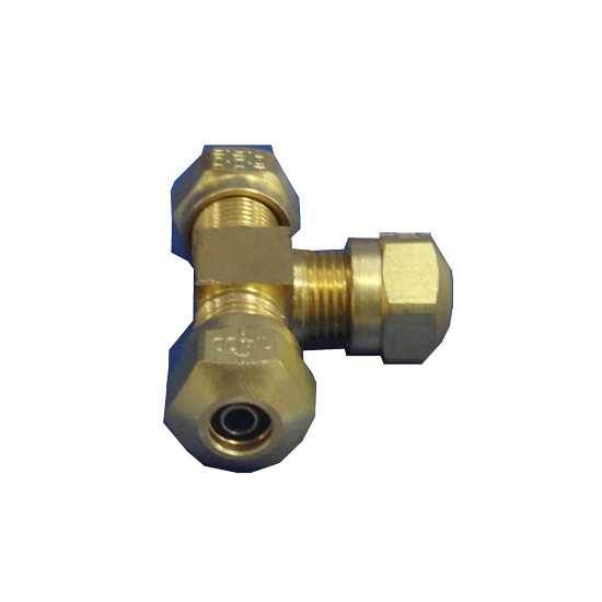 Brass 1/4 Inch Air Line Tee