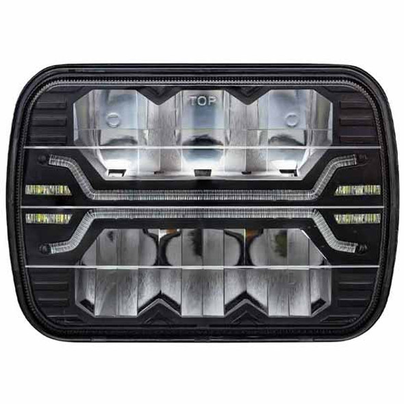 5 X 7 Inch LED High/Low Beam Combination Headlight W/ Position Light