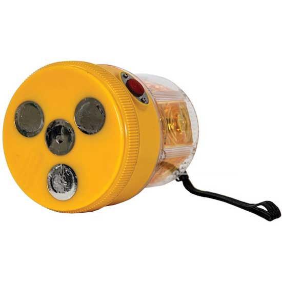 5 X 4 Inch Portable Amber LED Beacon Light - 2 DD Battery-Operated