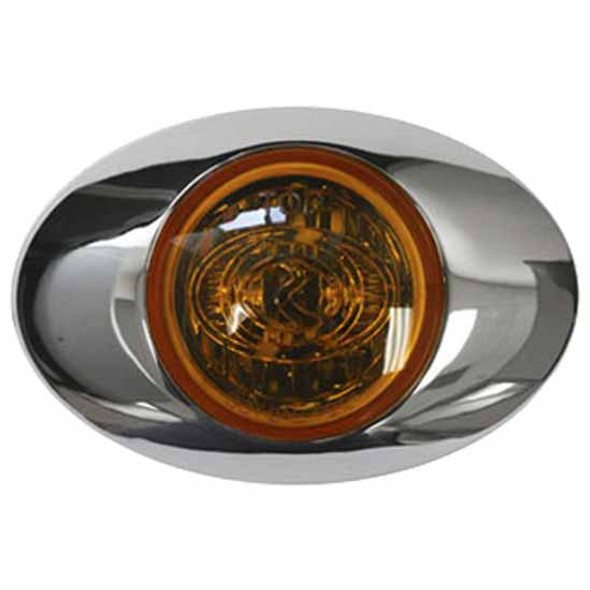 H3 Style Amber/Amber LED Hero Light W/ Millennium Style Fitment