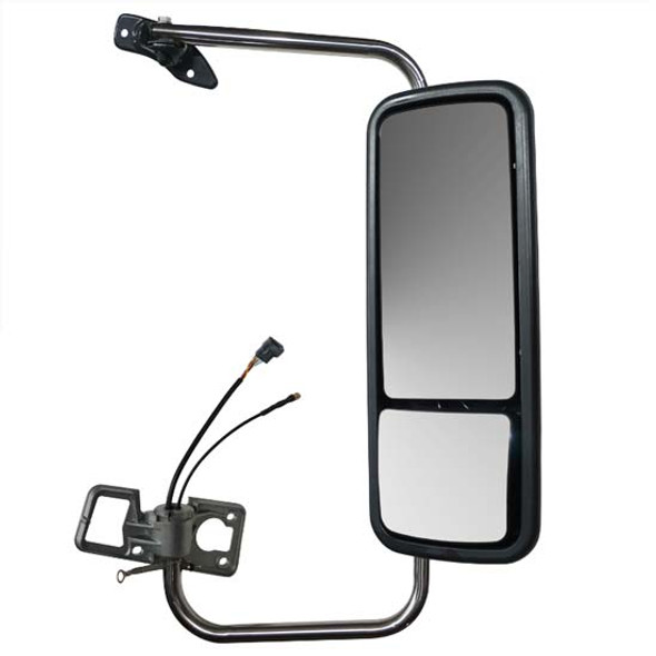BESTfit Chrome Electric, Heated Mirror Assembly With Brackets For Freightliner Columbia Passenger Side