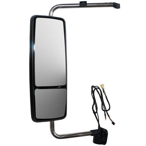 BESTfit Chrome Electric, Heated Mirror Assembly With Brackets For International ProStar Driver Side