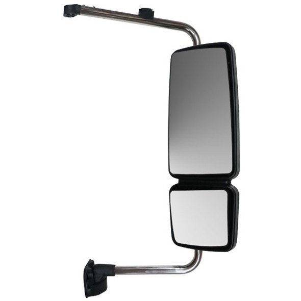 BESTfit Chrome Mirror Assembly With Brackets For International WorkStar Passenger Side