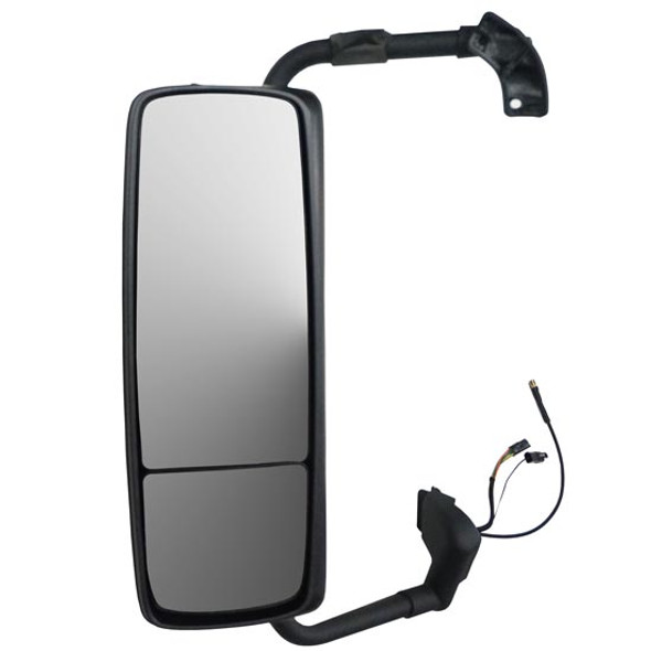 BESTfit Chrome Electric, Heated Mirror Assembly With Brackets For Volvo VNL - Driver Side