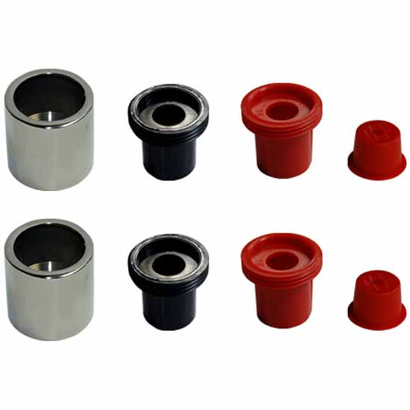 Bores Rebuild Kit W/ 2 Stainless Threaded Caps, ABS Threaded Inserts, Wire Plugs, Insert Tool