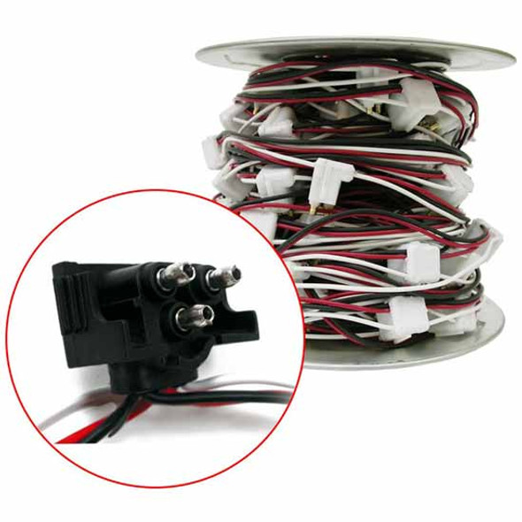 Continuous Triple Prong Male Plug W/ 12 Inch Spacing - 15 Count