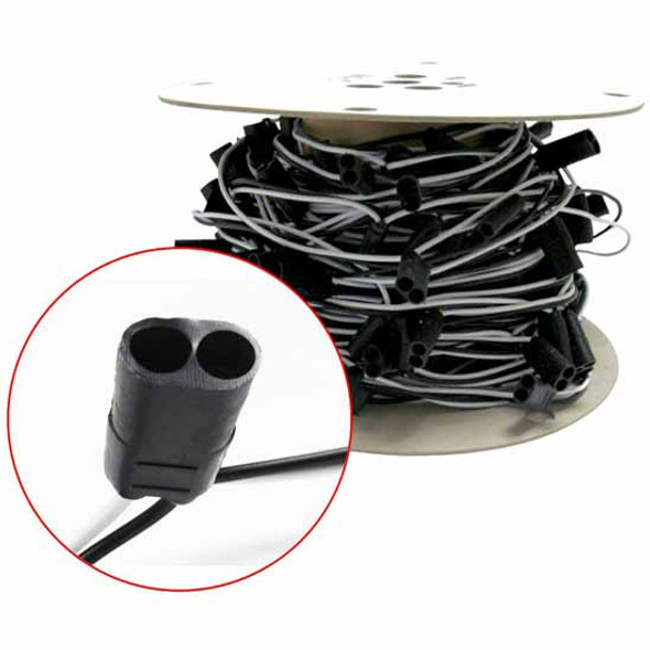 Continuous Double Female Bullet Plug W/ 4 Inch Spacing - 10 Count