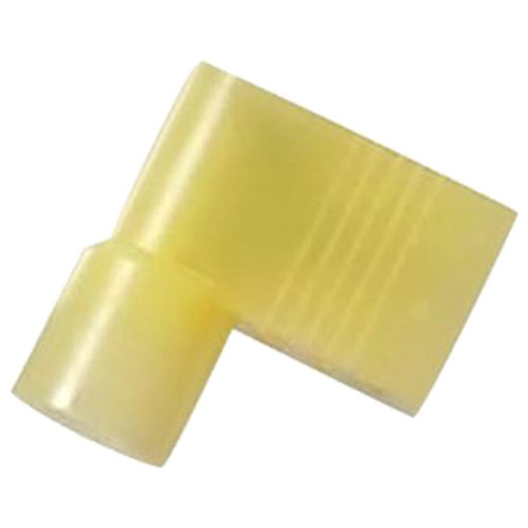 12-10 AWG Yellow Nylon Female Flag Terminal W/ .250 Tab - 4 PCS