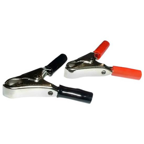 30 A Red/Black Clamps W/ Vinyl Handles