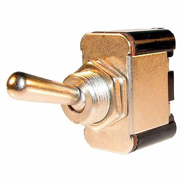 Heavy Duty Toggle Switch, 25A At 12V, 2 Screw Terminals For 1/2 Inch Hole