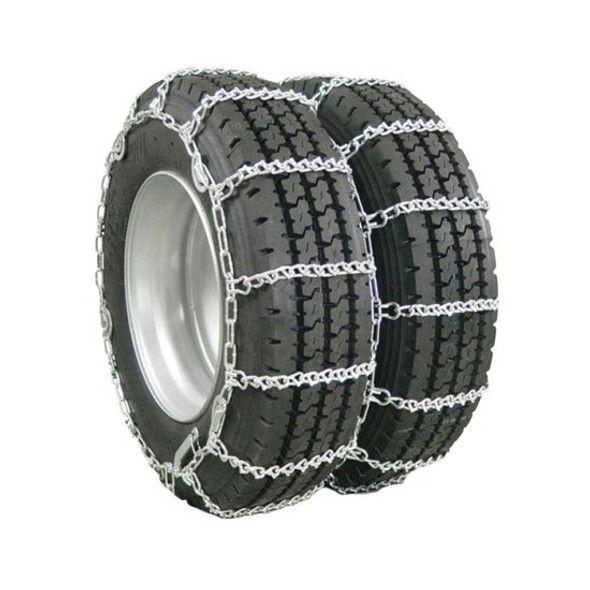 Dual Tire Twist Link Snow Chains For 22.5 To 24.5 Inch Tires