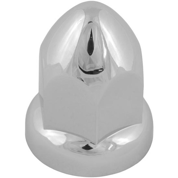33MM Chrome Plastic Bullet Style Nut Cover With Flange