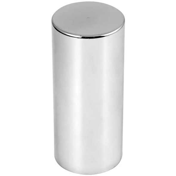 33MM X 5 Inch Tall Style Chrome Plastic Cylinder Screw-On Nut Cover