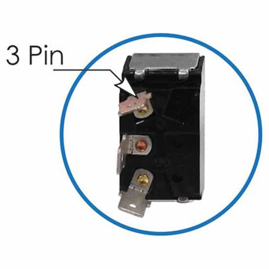 3 Spade Toggle Switch, Momentary On/Off/On, Replaces OE 1604831 And 8956K647 For Peterbilt