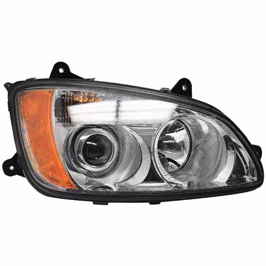 Projector Headlamp, Passenger Side  For Kenworth T370, T440, T470, T660, T700