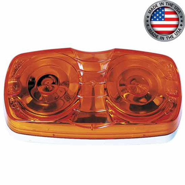 Double Bullseye Amber Marker Light