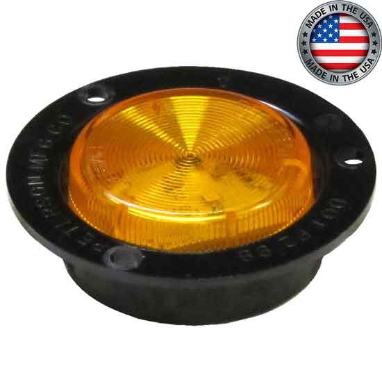 2.5 Inch Amber LED 163 Clearance & Marker Light W/ Flange