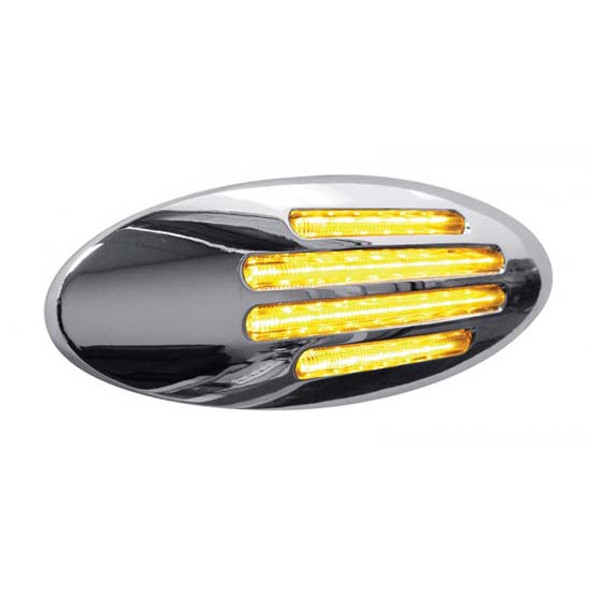 32 Diode Flatline Amber LED Side Marker Light W/ Clear Lens