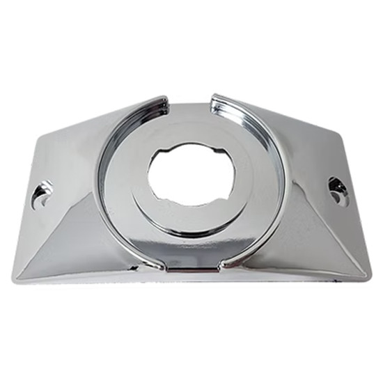 Chrome Light Base For 2.5 Inch Round Light W/ 4 7/8 Inch Bolt Spacing
