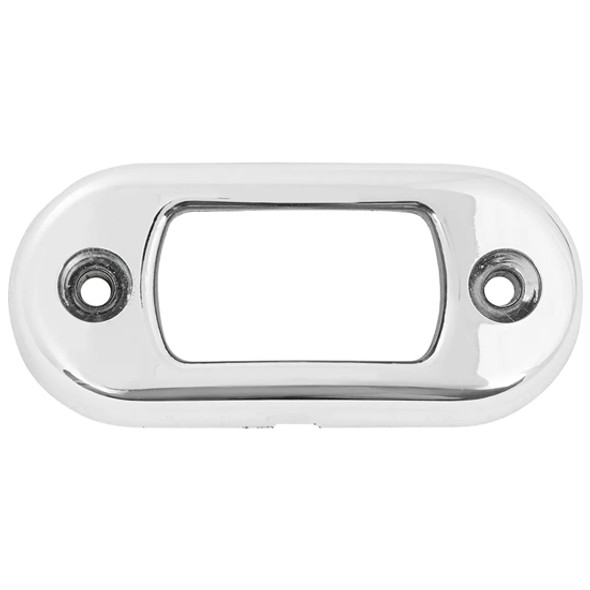 Chrome Plastic Bezel For 2.5 x 1 Inch Side Marker LED Light