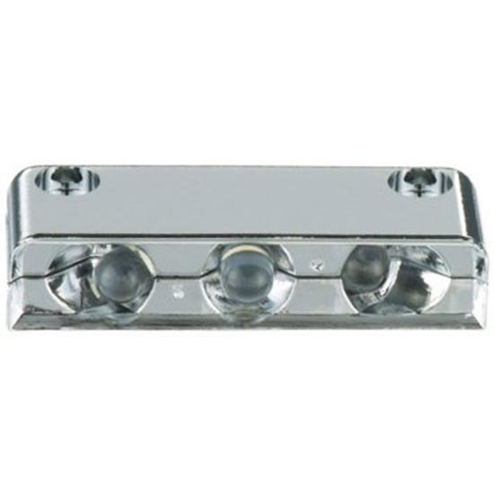 Clear Step Light LED W/ Chrome Base