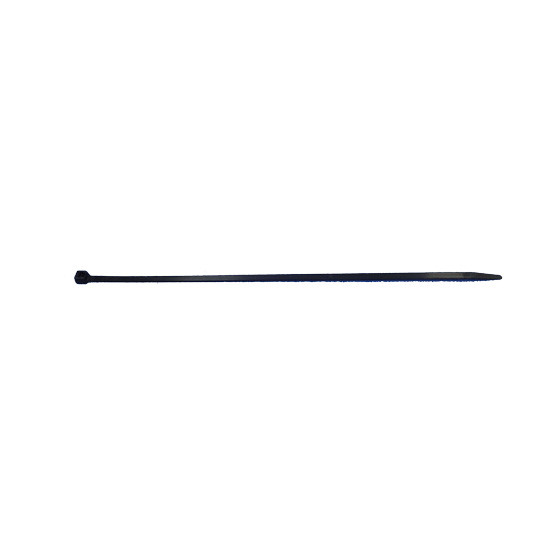 11 Inch Black Plastic Ties - 100 Pack