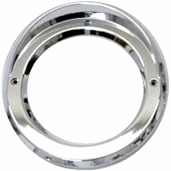 4 Inch Chrome Bezel W/ Visor Has Holes At 9 & 3 Position