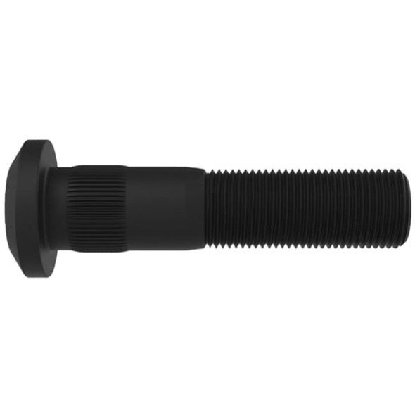 Serrated Wheel Stud Left Hand Thread, 3.375 Inch Length