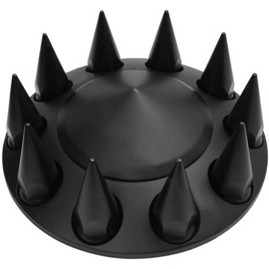 Black Plastic Front Spike Top Hat W/ Spike Nut Covers For Hub Pilot Wheels W/ 33MM Wheel Nuts