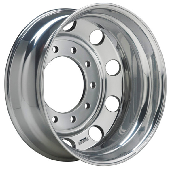 Accuride 24.5 X 8.25 Inch Aluminum Budd Pilot Wheel - Standard Polish, 10 Hole