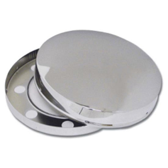 Polished SS Front Axle Hideaway High Hat Hubcap For Hub Pilot Wheels