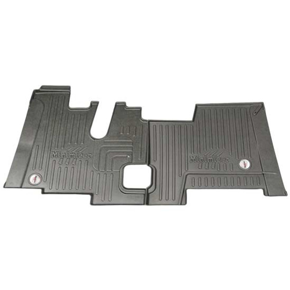 Minimizer Thermoplastic Floor Mat Set - 2 Piece For Kenworth Sleeper & Extended Day Cab Models W/ Manual Transmission