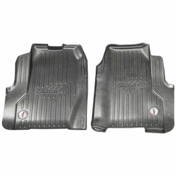 Minimizer Black Floor Mat 2 Piece Set For Freightliner M2-106, M2-112, 108SD & 114SD W/ Full Width Bench Seat