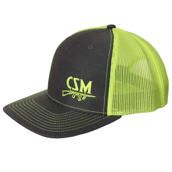 CSM Black & Safety Yellow Mesh Back Hat