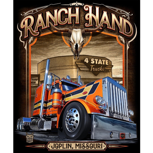 Ranch Hand Trucker T Shirt - 3X-Large Black