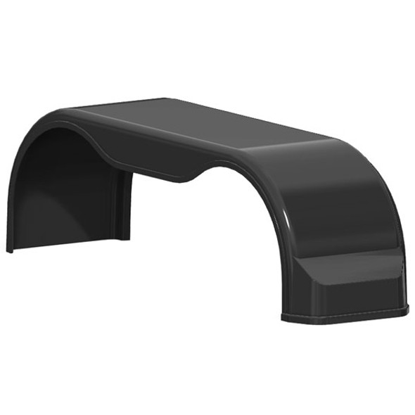 105.5 Inch Fiberglass Low Light Panel Full Fender  For Peterbilt Flex Air Suspension