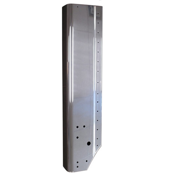 BESTfit Polished Aluminum Grille Side Trim Replaces 13-02766L For Peterbilt 359 Driver Side