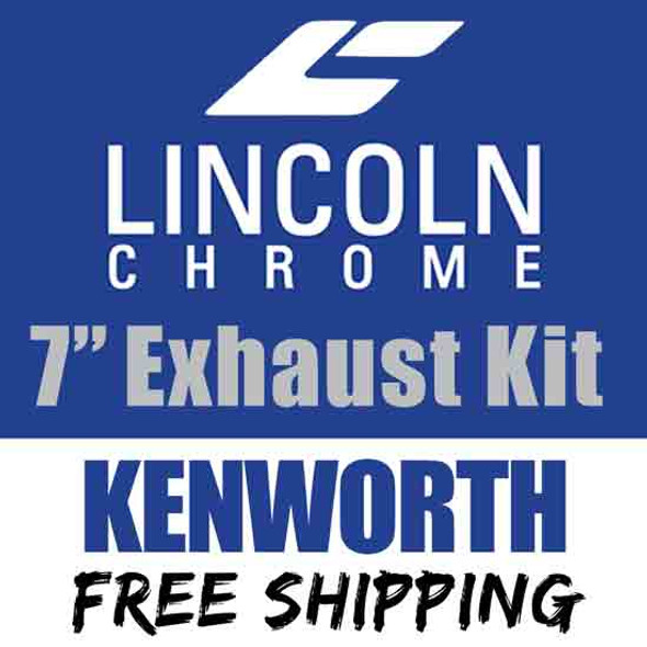Lincoln Chrome 7-5 X 108 Inch Exhaust Kit With West Coast Turnout Stacks & Factory Style Elbows