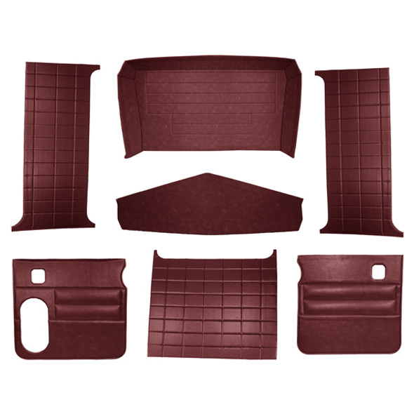 Peterbilt 379 Flat Top Day Ox Blood  Skin Interior Kit