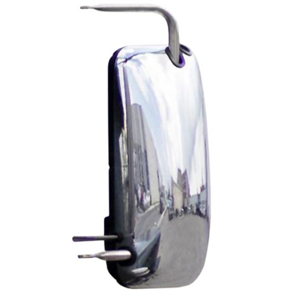 BESTfit Chromed Heated Motorized Door Mirror W/ Hoop, Driver Side For Peterbilt 330, 335, 377, 378, 379, 386, 388, 389