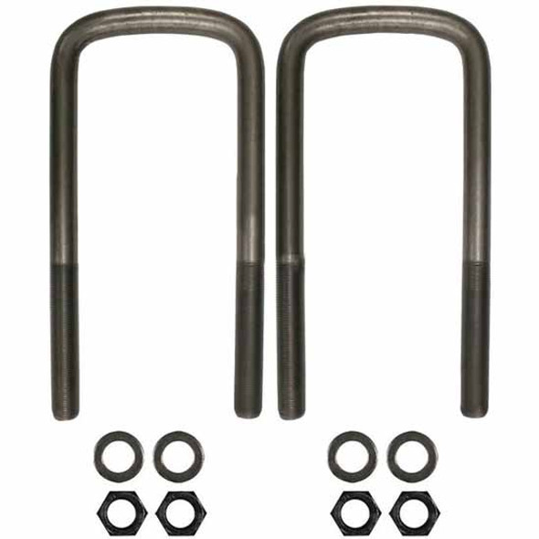 BESTfit 3/4 X 4 X 10.25 Inch Semi Round U-Bolt Kit Replaces 15983092, 15983095 & 15983097 For Kenworth