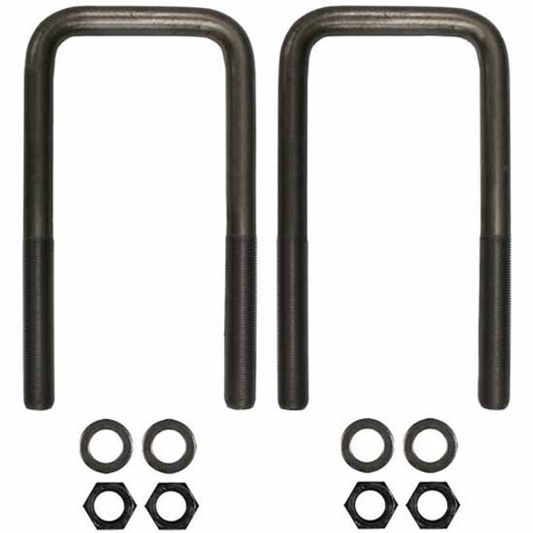 BESTfit 3/4 X 4 X 8.875 Inch Square U-Bolt Kit Replaces 680-322-07-25 & K241-309 For Freightliner