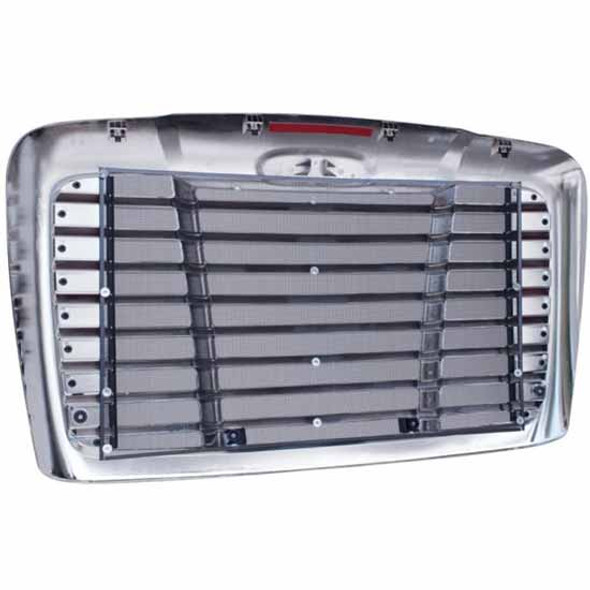 BESTfit Chrome Grille With Bug Screen For Freightliner Cascadia 113, 125 - Set Of 5