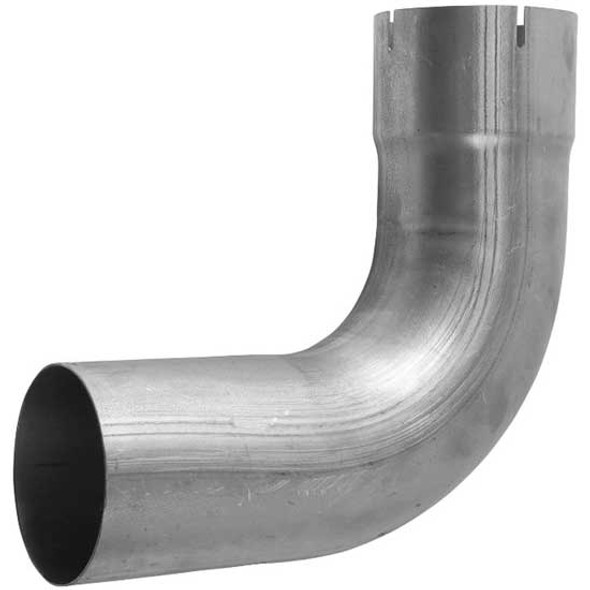 BESTfit 5 Inch ID-O.D. X 12 Inch Aluminized Steel Exhaust Elbow - 90 Degree With 6 Inch Centerline
