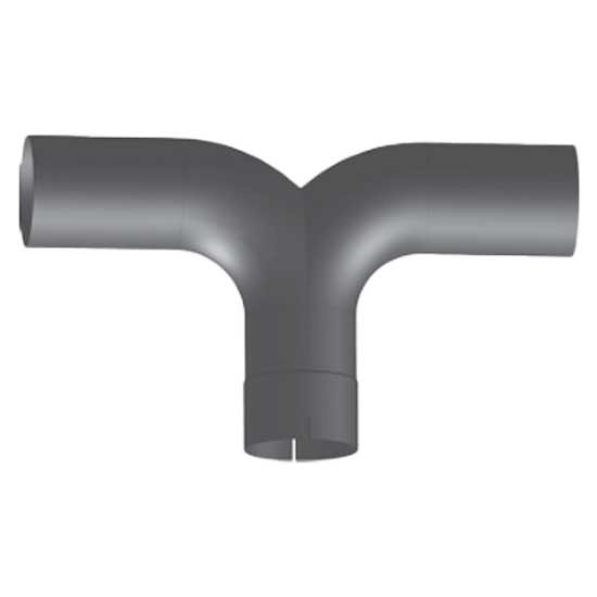 BESTfit 5 X 14 X 25 Inch Aluminized Steel Universal Type A Y-Pipe With No Divider Plate