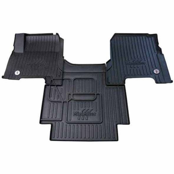 Volvo 3 Piece Black Thermoplastic Floor Mat Set